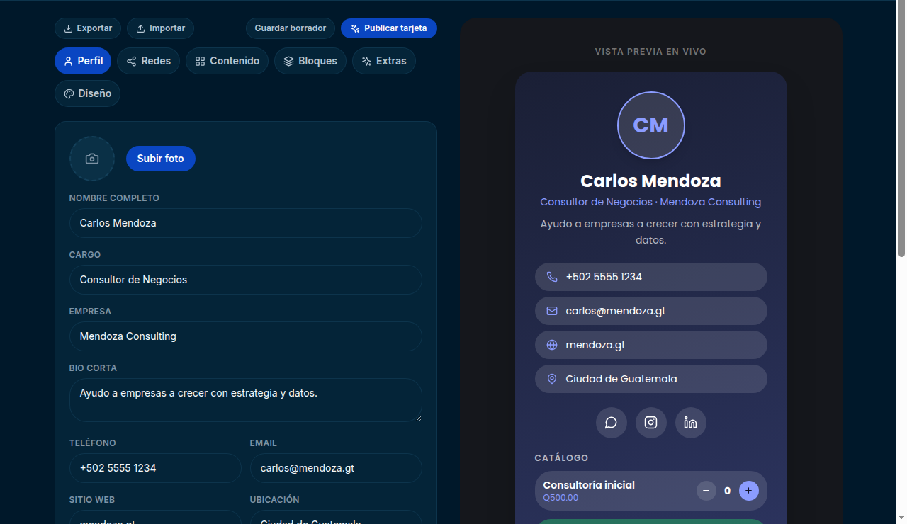 Editor de YourOwnDesigner con vista previa en vivo